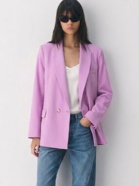 ARGENT - Pink Tailored Blazer Size 0